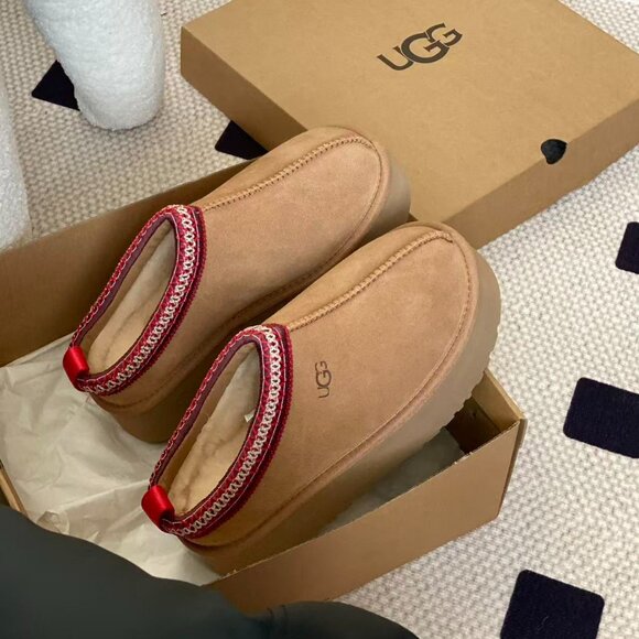 UGG Shoes - Ugg Tazz Platform Slippers Chestnut